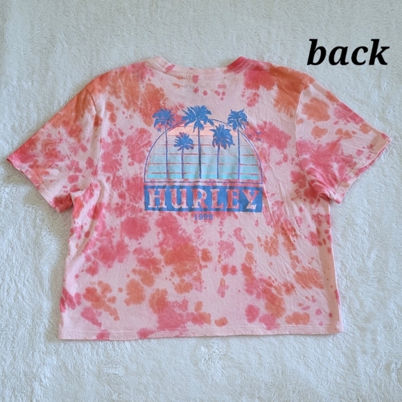 Hurley🌊 Tie Dye Cropped Tee👕 - NWT - Picture 2 of 11